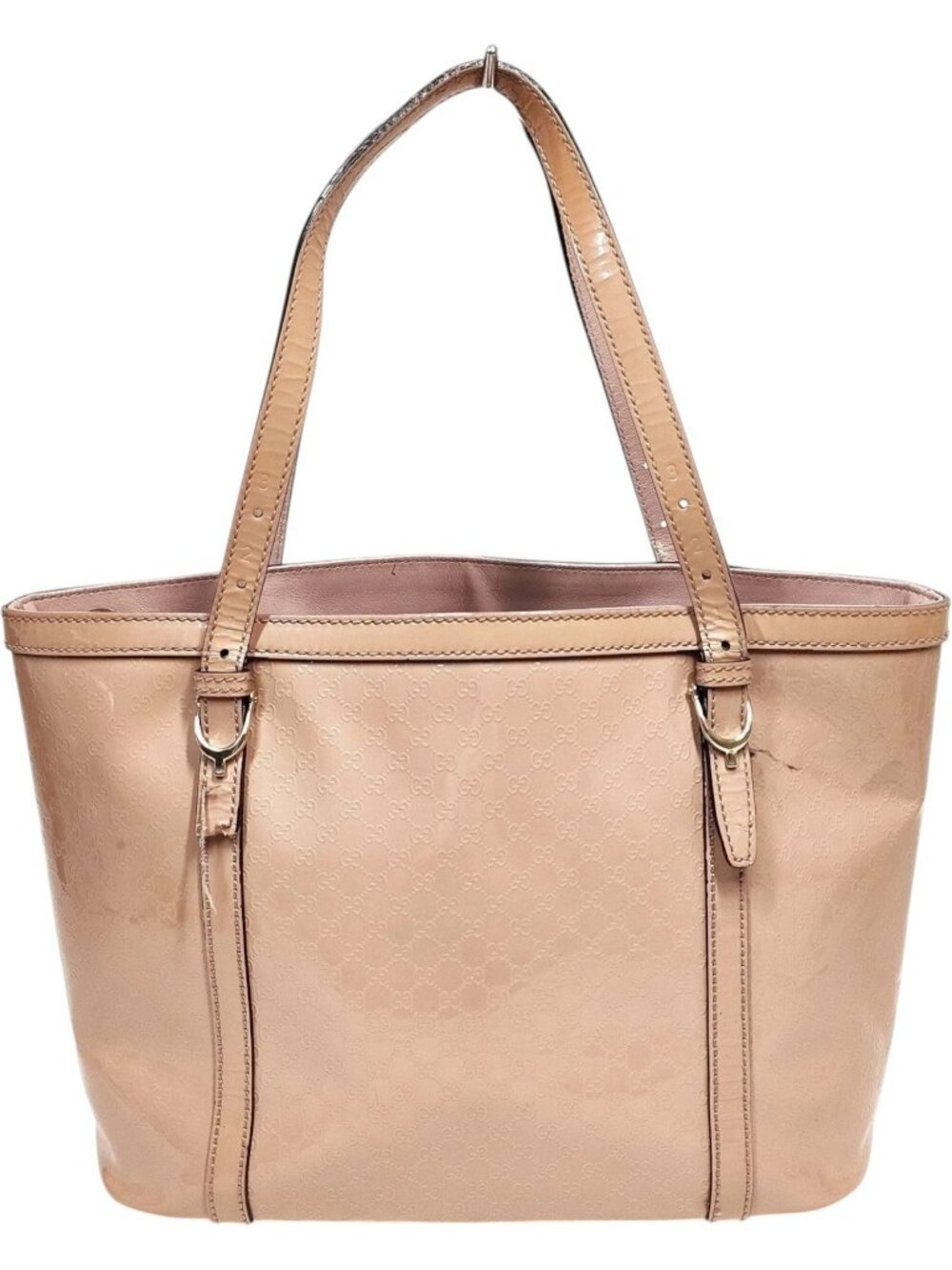771258CR T3 Gucci Tote Bag Beige Leather